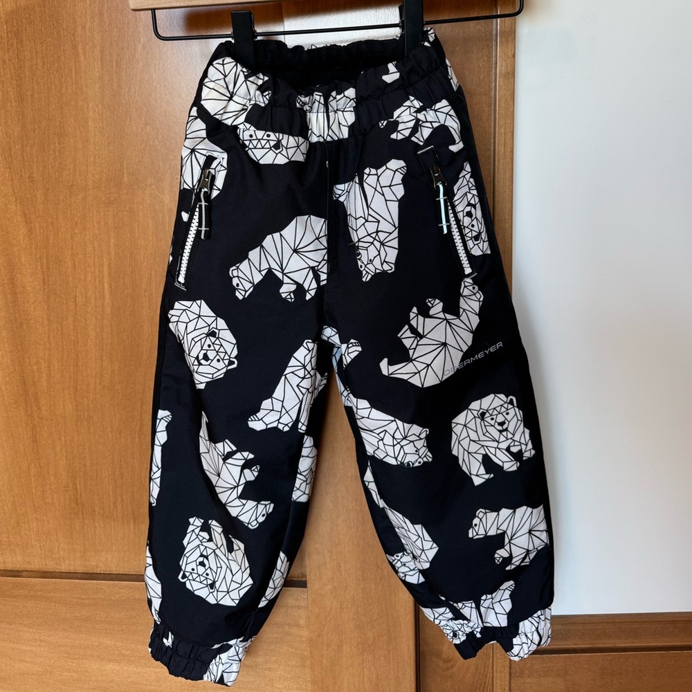 Kids Unisex Obermeyer Campbell Snowpants Size 3 Polar Bear EUC